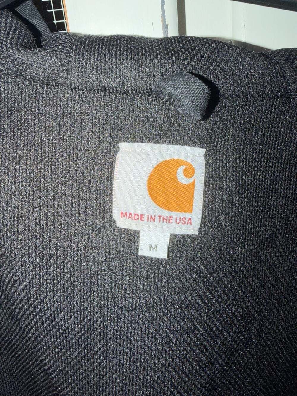 Carhartt J131 Thermal Lined Hooded Zip Jacket Size M Black - Picture 2 of 16